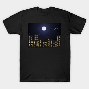 Full moon over the city T-Shirt